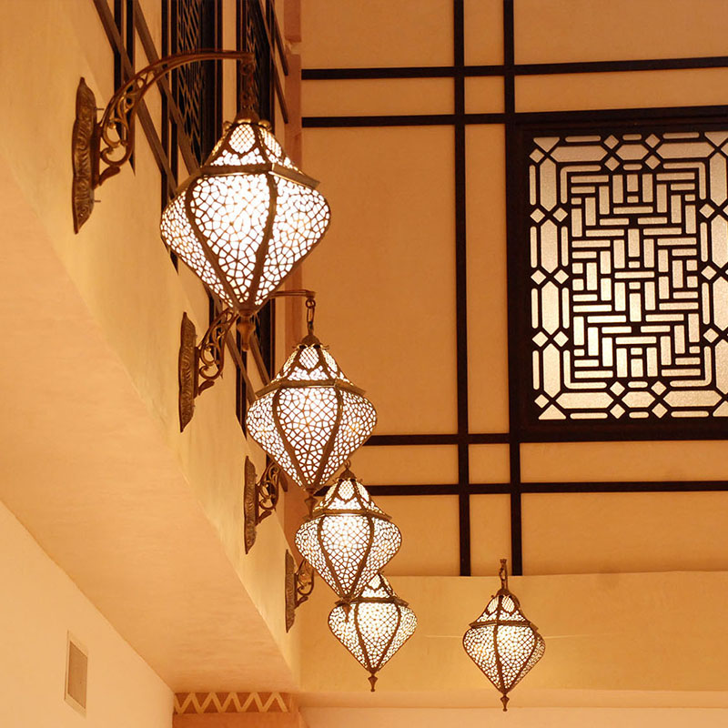 Custom Made Hotel Large Lobby Moroccan Islam Crystal Lighting Islamic Chandelier