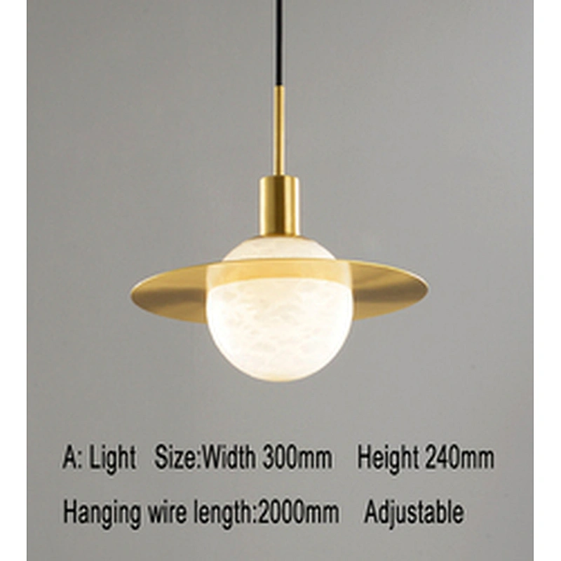 Dining Room Modern Chandelier Creative Living Room Study Bar Hotel Spanish Marble Pendant Lamp