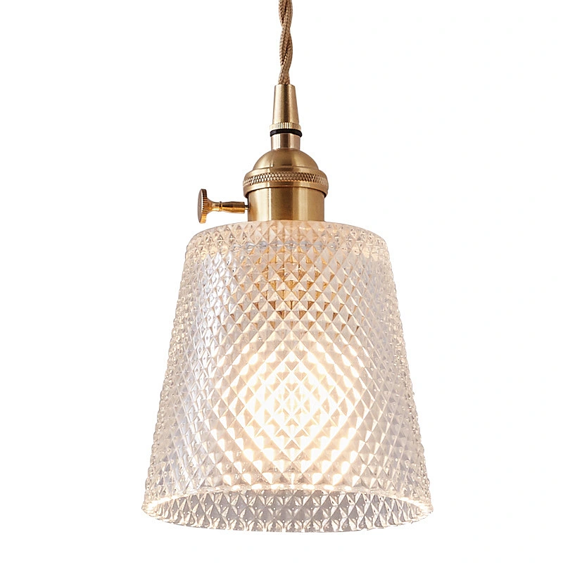 Nordic Glass Lamp Modern Simple Pendant Lamp For  Bedroom And  Headboard