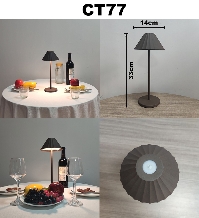 Restaurant Rechargeable Table Lamp Ip54 Modern Cordless Led Table Lamps Indoor Desk Lamp