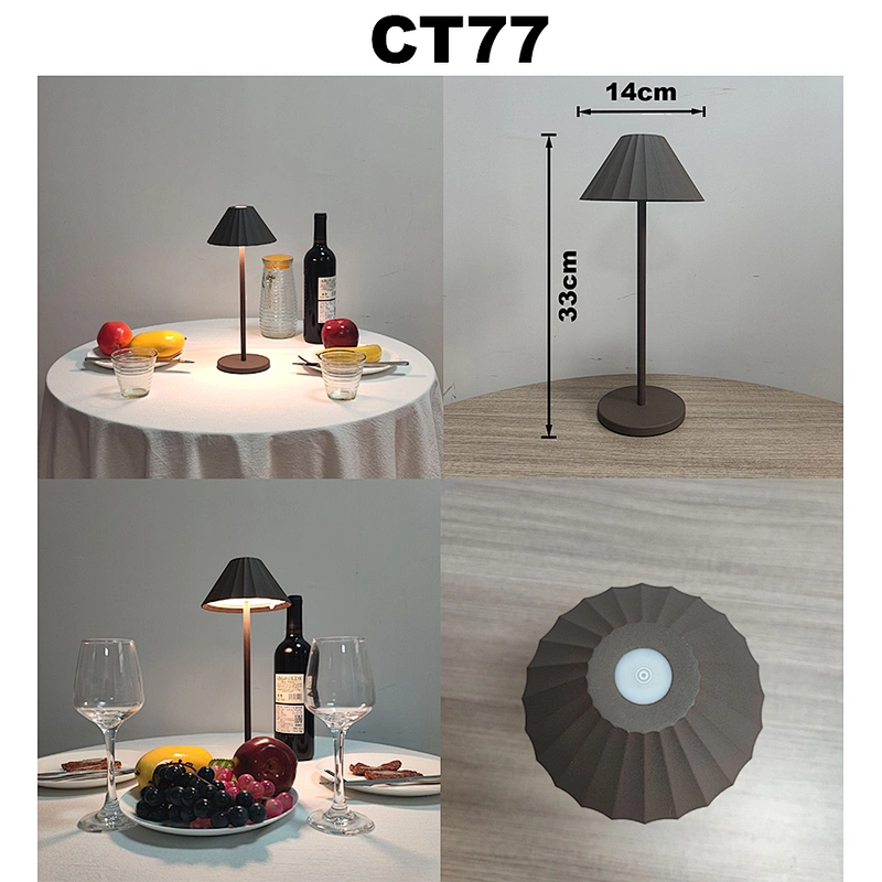 Restaurant Rechargeable Table Lamp Ip54 Modern Cordless Led Table Lamps Indoor Desk Lamp
