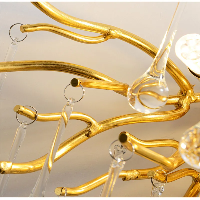 Modern golden branch bed head lighting bedroom bed head wall lamp Luxury Iron Wall Sconce Light wall lamp for hotel