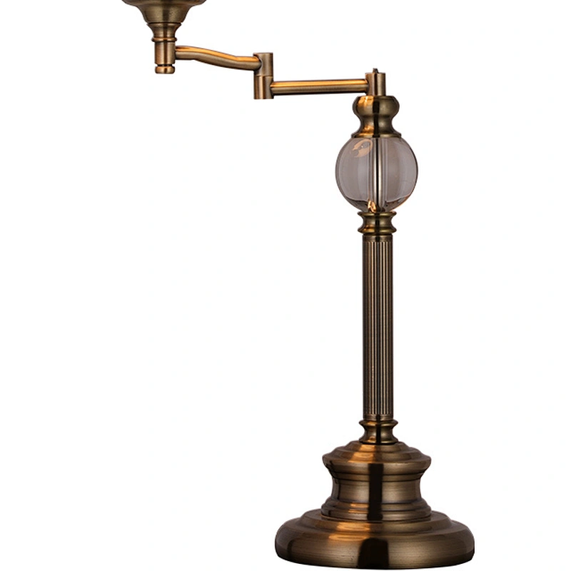 Adjustable rocker arm bedroom hotel desk lamp