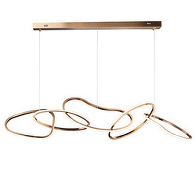 Streams Modern Fringed Luxury Iron Chain Designer Chandelier Italy for Decor Indoor Luminous LED Light Customizable Lamp