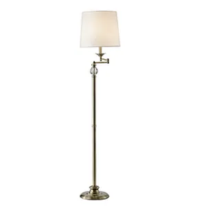 European Hotel Guest Room Adjustable Vintage E27 Fabric Standing Light Floor Lamp