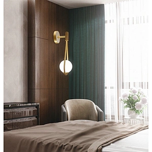 Nordic Metal Trend Lighting Living Room Dining Room Bedroom Villa Bed Chandelier Hotel Corridor Wall Lamp