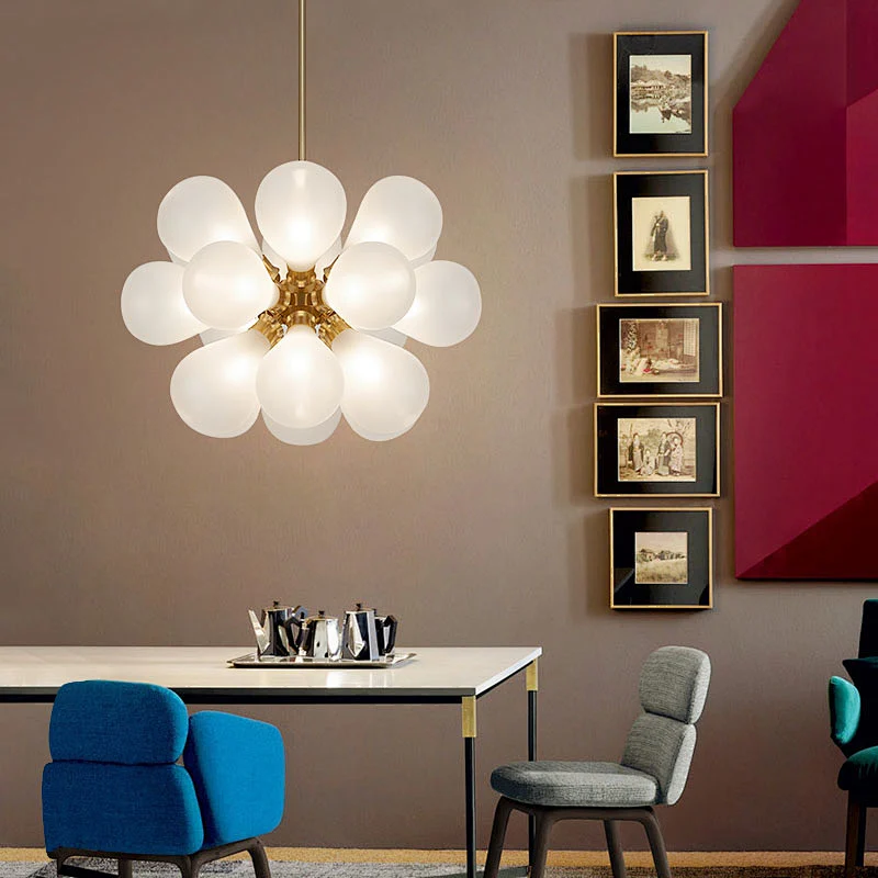 Postmodern Italian romantic bedroom creative personality light luxury  led  pendant lamp