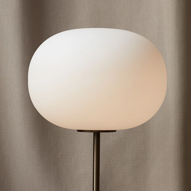 Nordic living room bedroom iron marble floor lamp contracted designer luxury glass floor lamp