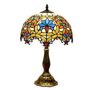 Rebecca High Quality Antique Stained Glass Tiffany Table Lamp Modern Desk Lamps