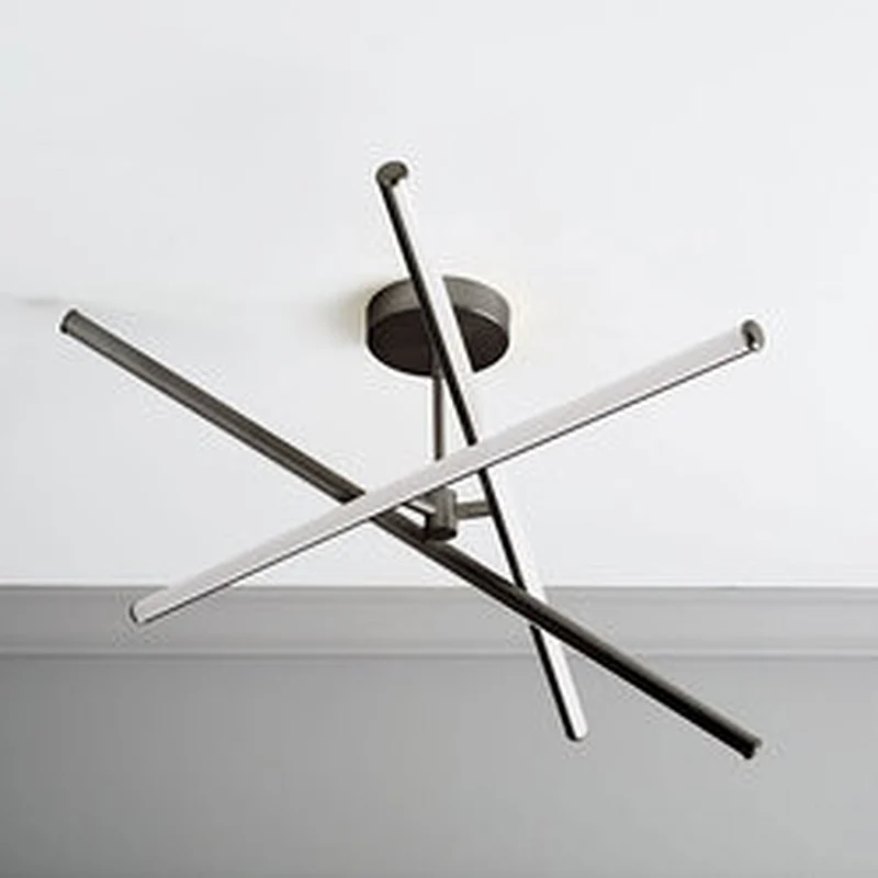 Modern LED Steel Chandelier In Gold For Dining Chandeliers Pendant Lights