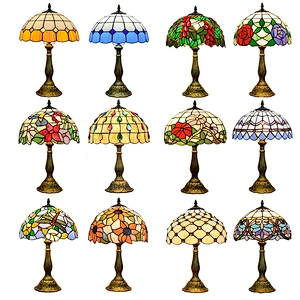 Rebecca High Quality Antique Stained Glass Tiffany Table Lamp Modern Desk Lamps