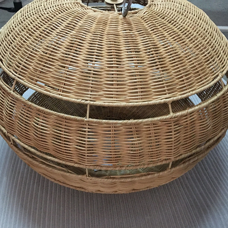 Woven Chandelier Chinese In Teahouse Dining Room Bedroom Rattan Chandelier