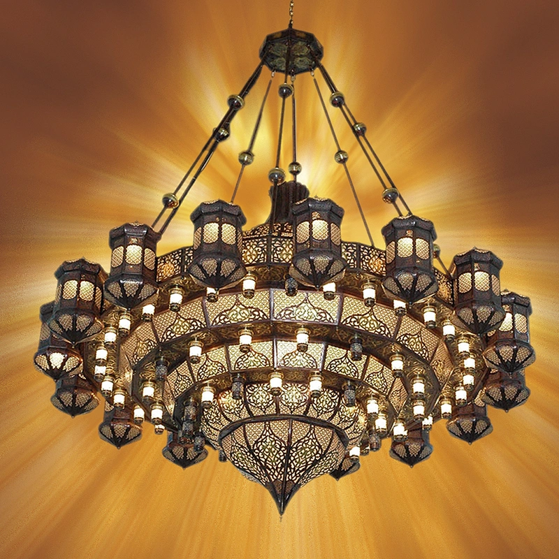 Turkish Moroccan Mosaic metal Chandelier Lights Hanging Ceiling Lamps chandelier