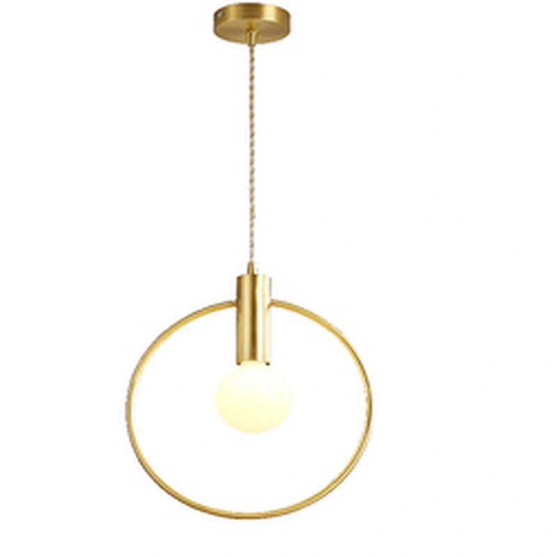 Northern Europe bedroom chandelier literary living room dining room bar study ring luxury copper lamps and lanterns