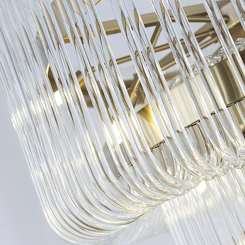 Modern lustre cristal dinding room  luxury new art glass tube lighting chandelier