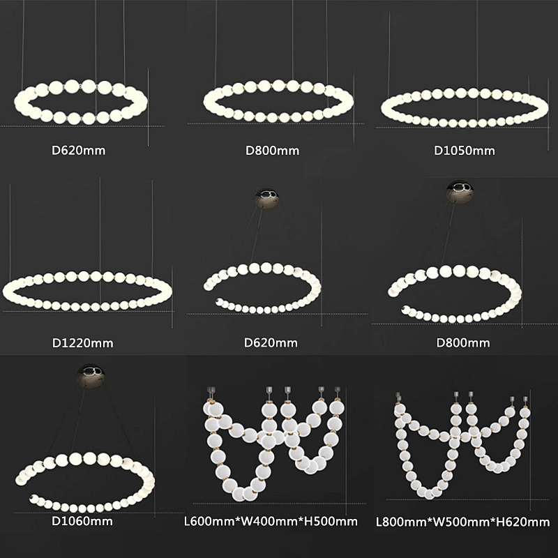 Modern large nordic banquet hall dining room hanging chandeliers pendant lights