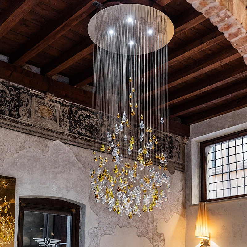 Modern luxury living room restaurant pendant lights ceiling crystal glass chandelier