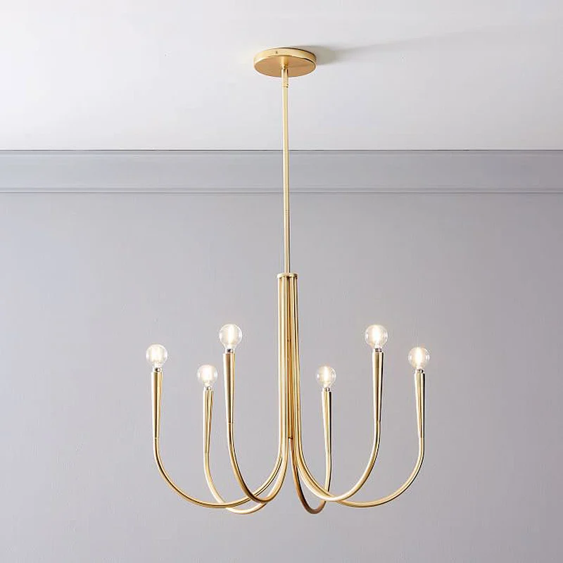 Modern Iron Chandelir For Living Room And Bedroom