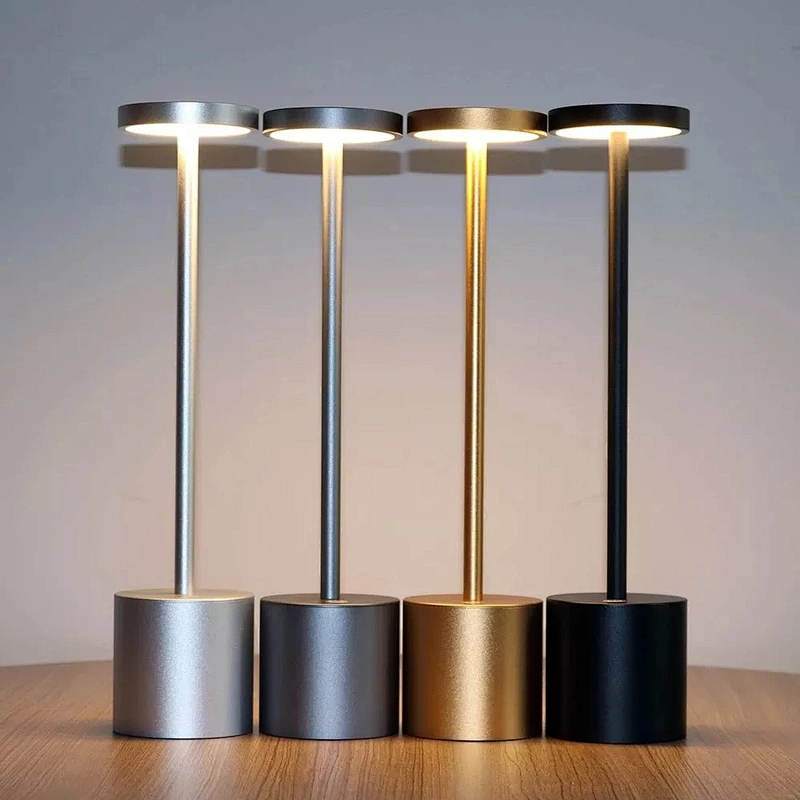 Modern Restaurant Cordless Rechargeable Usb Led Table Lamp Hotel Desk Lamps