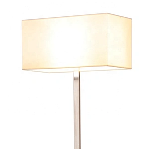 Modern nordic  rectangular fabric shade iron base creative Interior light floor lamp