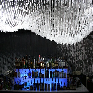 Customizable hotel project decorative lighting large glass chandelier