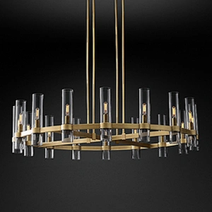 Modern large pendant lighting luxury brass glass chandelier pendant lights