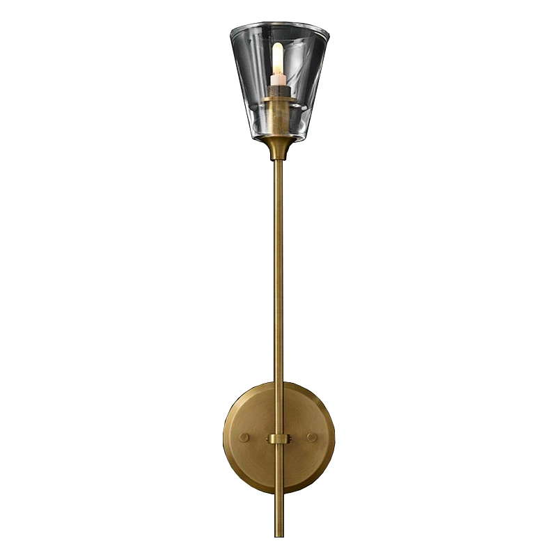 Nordic Modern Living Room Bedroom Aisle Bedside Lamp Hotel Crystal Glass Wall Lamp