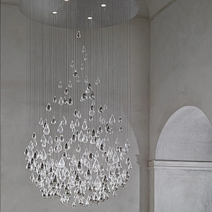 Modern luxury living room restaurant pendant lights ceiling crystal glass chandelier