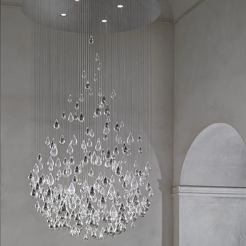 Modern luxury living room restaurant pendant lights ceiling crystal glass chandelier