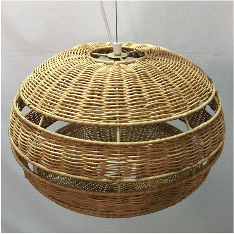 Woven Chandelier Chinese In Teahouse Dining Room Bedroom Rattan Chandelier