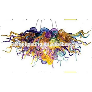 Hotel Decorative Murano Glass Hanging Broken Colour Chandeliers Pendant Lamp