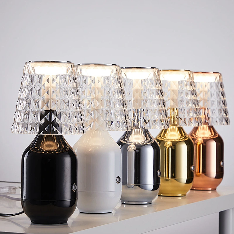 Modern Nordic Table Lamp Living Bedroom crystal Desk Lamps Touch switch Decorative Lights