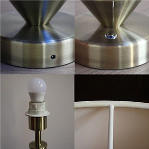 Glass Rechargeable Cordless table lamp Touch Dimming Desk lamp table lamps luxury modern decorative hotel