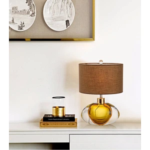 Modern Luxury Hotel Living Room Bedroom Bedside Table Lamp Seiko Glass Led Table Lamp