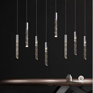 Modern  villa living room atmosphere crystal chandelier Nordic led drop light crystal pendant chandelier lights