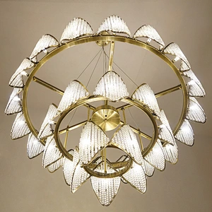 Modern Wedding Decorative Lighting  Luxury Hotel Crystal Chandelier Chandeliers Pendant Lights