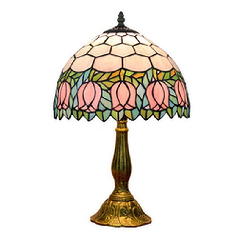 Rebecca High Quality Antique Stained Glass Tiffany Table Lamp Modern Desk Lamps