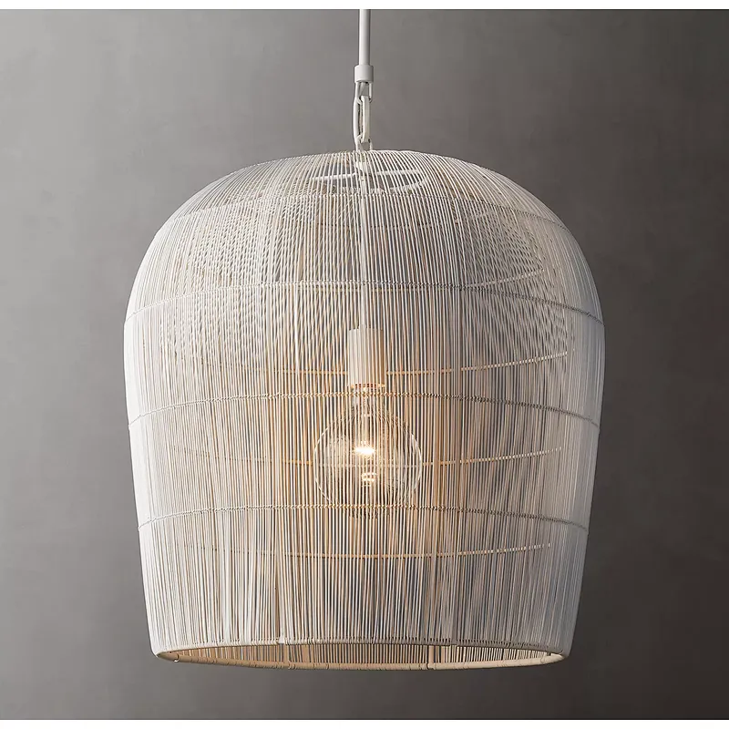 Wicker Woven Lamp Pendent Lamp Answer Ancient Cane Art Bedroom Rustic Rebecca Lighting Rattan 80 for Living Room Bedroom 2-year