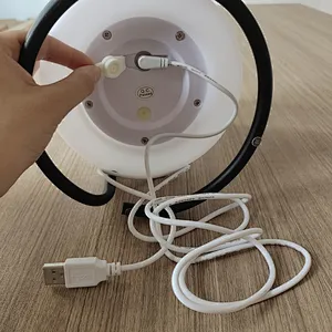 New design outdoor portable LED wireless table lamp iron acrylic USB rechargeable LED table lamp IP65 1.5W