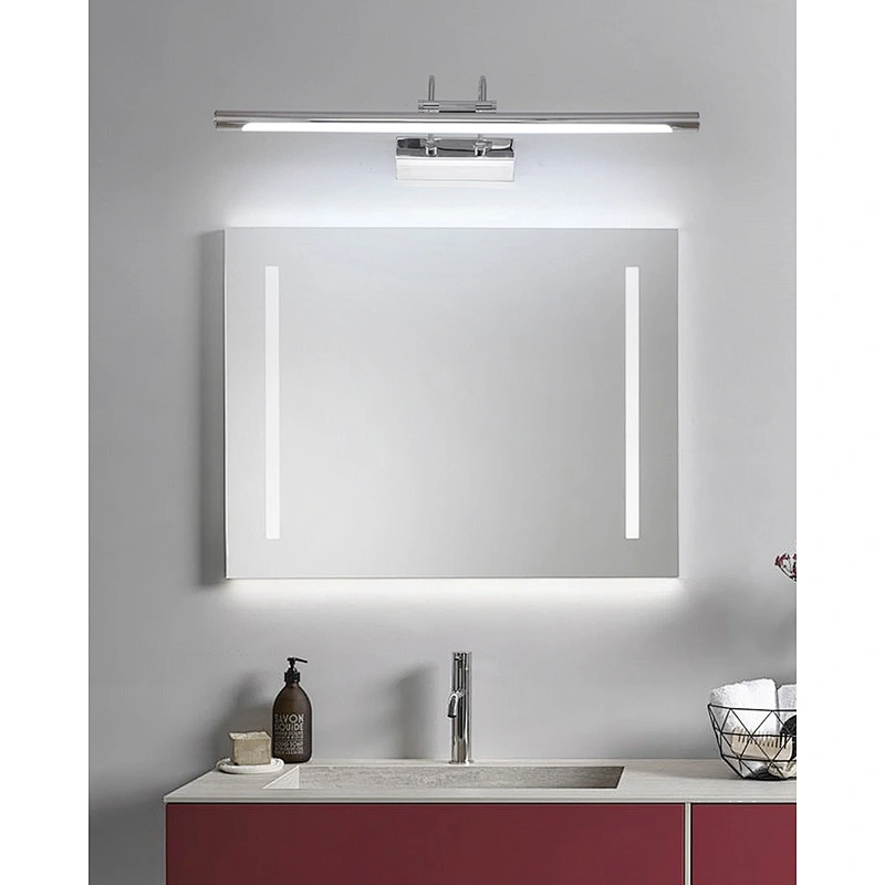 Modern IP44 9W 12W 14W 16W waterproof Mirror Lamp Wall Chromium Iron custom LED Hotel Bathroom Mirror Wall lights