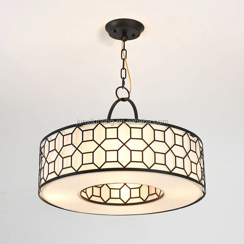 Zhongshan Simple Classic Round E27 Living Room Hanging Pendant Lamp For Living Room