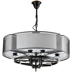Unique  vintage hotel banquet hall rustic lighting black metal iron chandelier