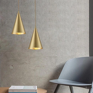 Modern Dome Kitchen Dining Lighting Brass Light Pendant Lights Gold Copper European Residential
