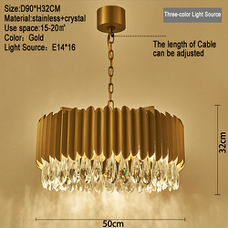 Modern Chandelier For Bed Rooms Indoor Hotel Lobby Black Crystal Pendent Lights