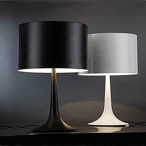 Modern designer Interior decoration lighting black metal table lamp