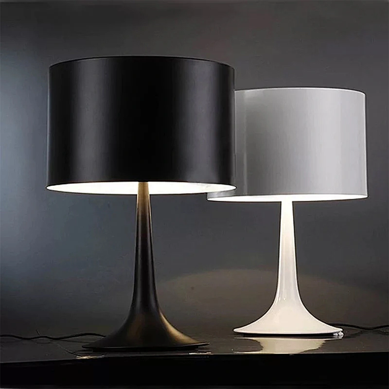Modern designer Interior decoration lighting black metal table lamp
