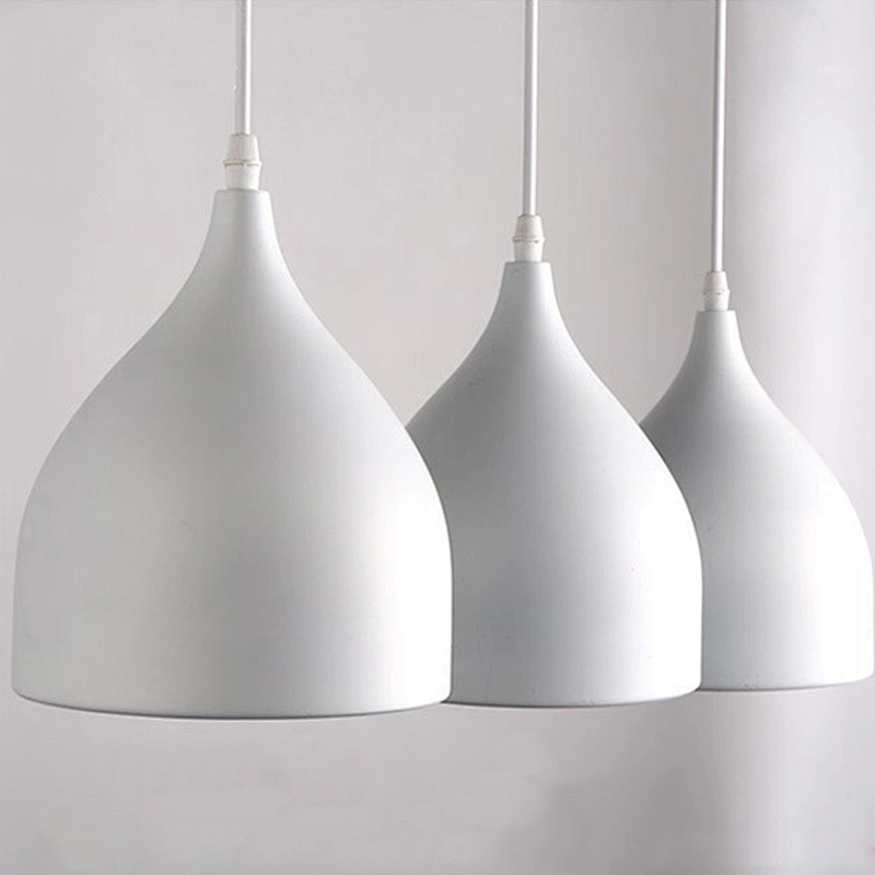 Dinning Room/club/ Coffee House Pendent Lamp Simple Metal Modern Pendant Lamp Contemporary Rebecca Lighting Electric Iron White