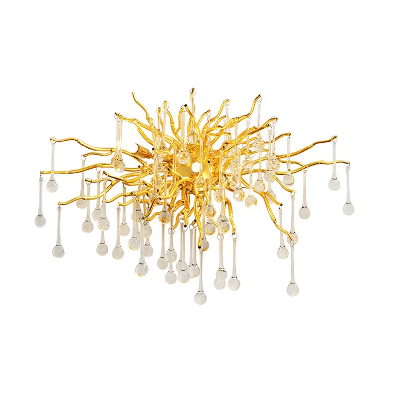 Modern golden branch bed head lighting bedroom bed head wall lamp Luxury Iron Wall Sconce Light wall lamp for hotel