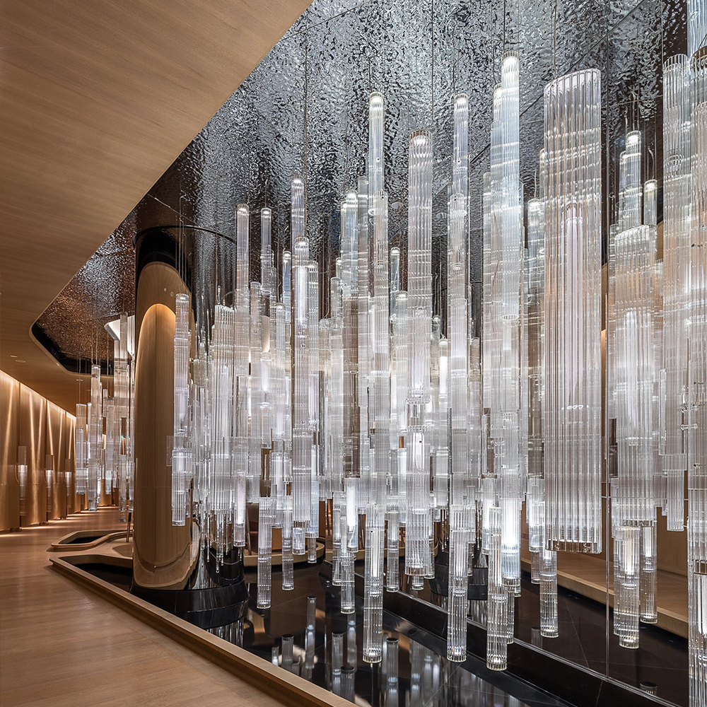 Customizable hotel luxury decorative lighting modern k9 crystal chandelier
