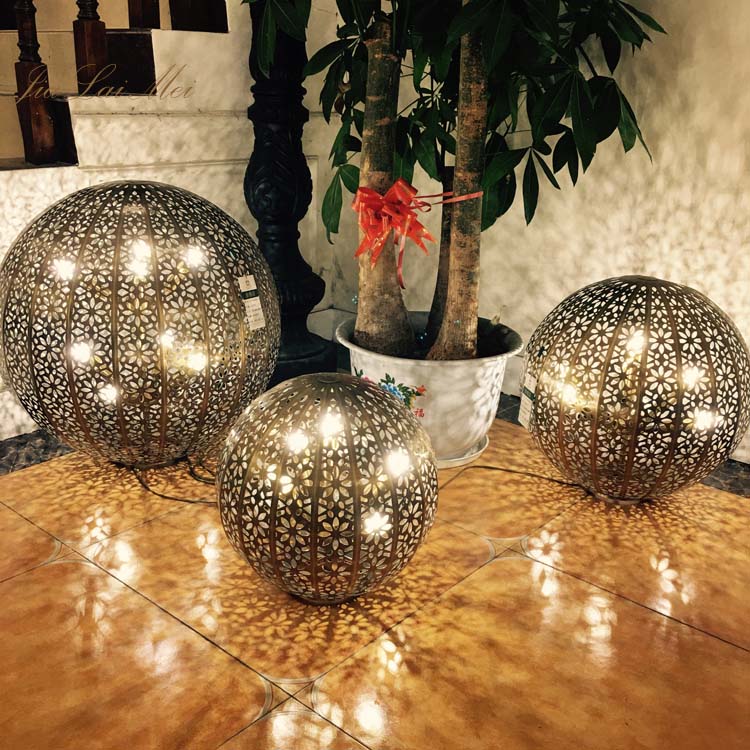 Exoteric Moroccan Floor Lamp Copper Southeast Asia Dining Room Creative Hotel Hollow Lamp
